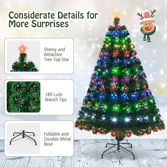 Urbansvista™ Optic Christmas Tree Pre-Lit Holiday Decoration LED Lights with 20% Off