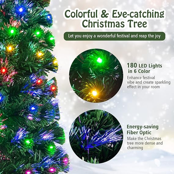 Urbansvista™ Optic Christmas Tree Pre-Lit Holiday Decoration LED Lights with 20% Off